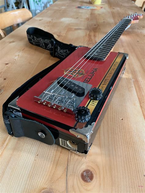 6 string electric cigar box guitar hollow|hayley cigar box guitar.